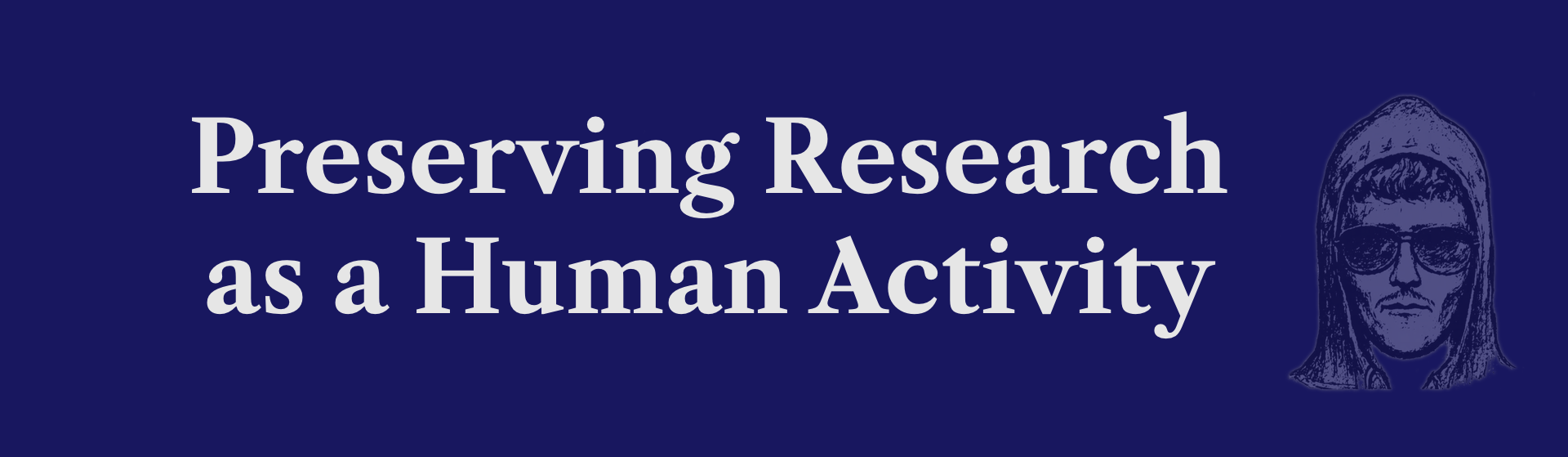 Purple background, the
        text 'Artificial Intelligence and Non-Utilitiarian Human Activity' and
        an FBI sketch of Ted Kaczynski.